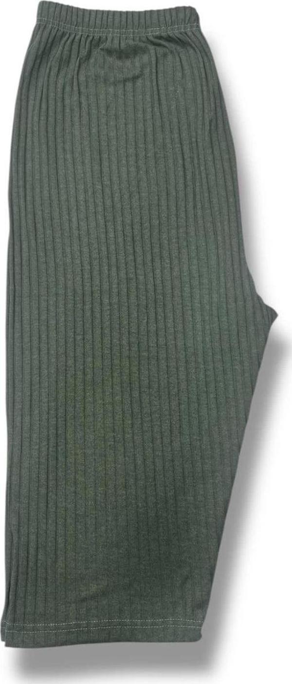 Esnek Fitilli Diz Altı Büyük Beden Anne Kadın Kapri - Image 1