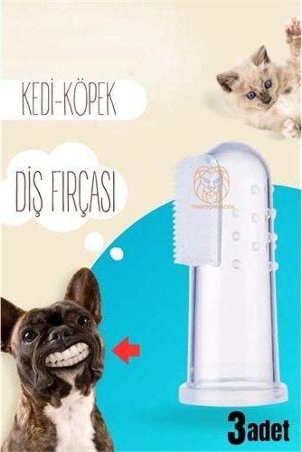 ModaCar Kedi Köpek Diş Fırçası Silikon Kutulu 3 lü SET - Image 1