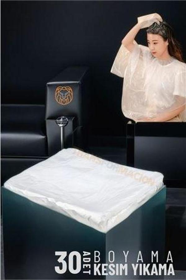 ModaCar Saç Boyası Kesim Yıkama Önlüğü 30 Adet - Image 1