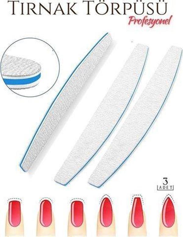 ModaCar Protez Tırnak Törpüsü 100/180 Grid Profesyonel 3 Adet - Image 1