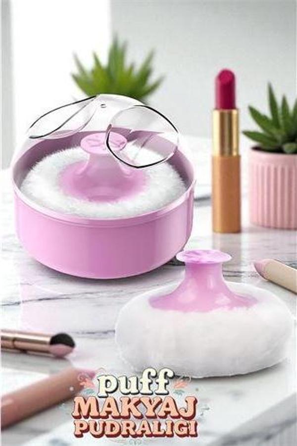 Modacar Makyaj Pudralığı -  Puff Pudralık - Makyaj Pudrası Pufu - Image 1