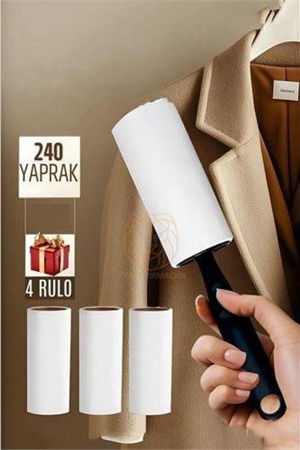 ModaCar Tüy Alıcı Rulo Tüy Toplayıcı 240 Yaprak 4 Top - Image 1