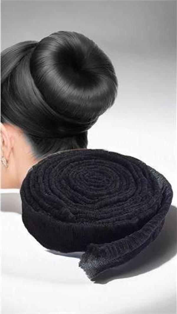 ModaCar Saç Topuz Süngeri SİYAH 10 METRE Forero Design - Image 1