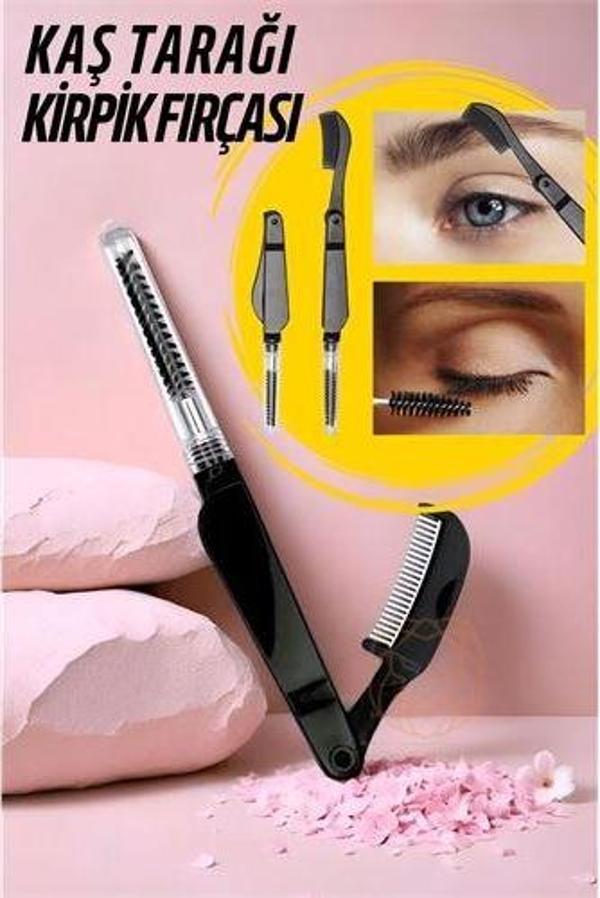 ModaCar Kirpik Fırçası Kaş Tarağı Kaş ve Kirpik Fırçlı Tarak - Image 1