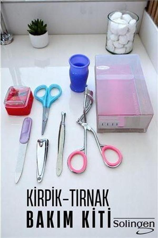 ModaCar Manikür Seti  6 Parça Profesyonel Tırnak ve Kaş Bakım Seti Merys Solingen - Image 1