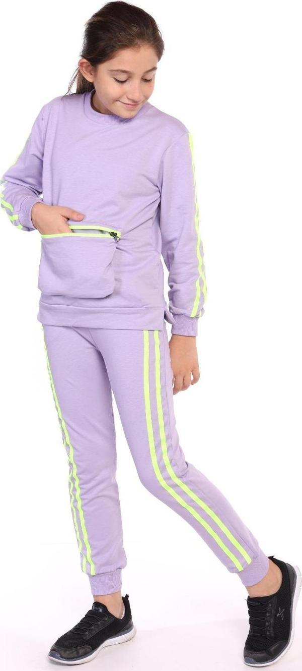 Toontoy Kız Çocuk Garni Detaylı Eşofman Takım - Image 1