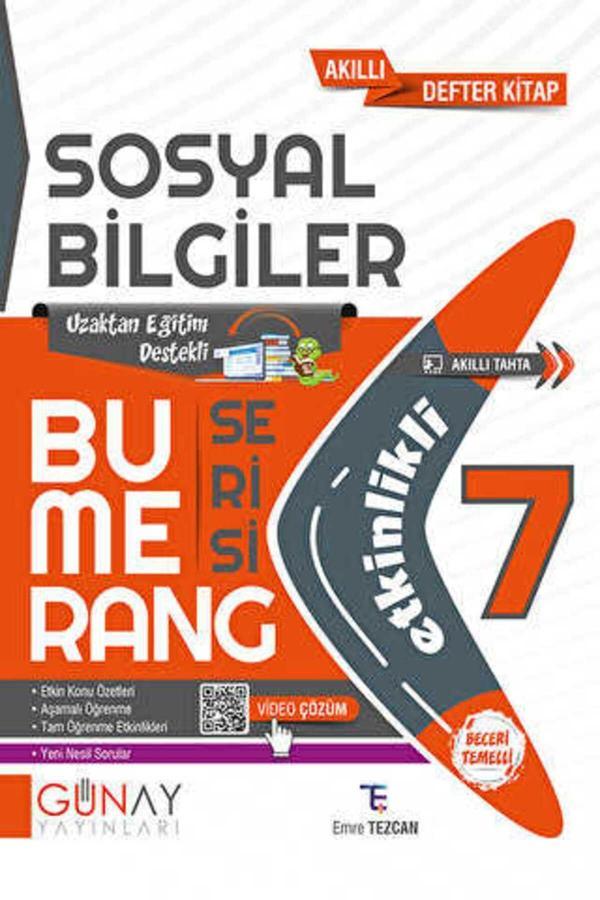 7.Sınıf Bumerang Etkinlikli Sosyal Bilgiler - Günay Yayınları - Image 1