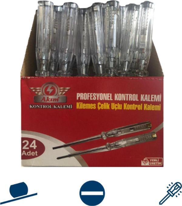 Akım Düz Uçlu Kontrol Kalemi 180 Mm - 10 Adet - Image 1