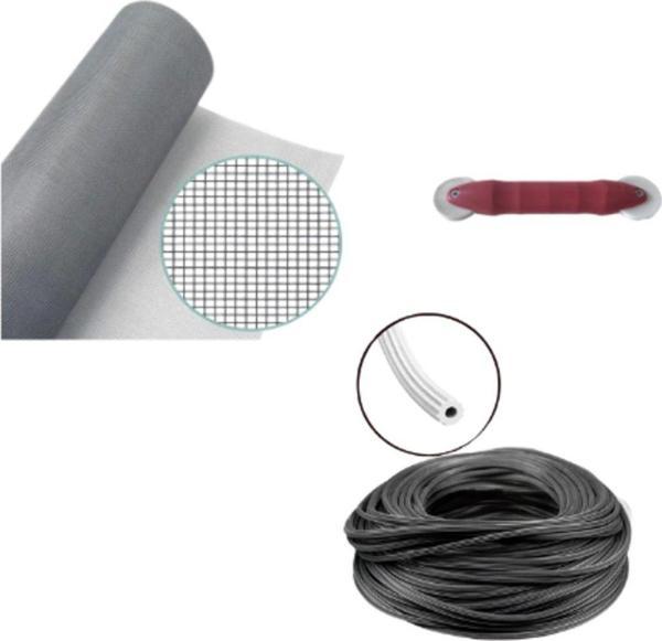 Netpen 3'Lü Sineklik Seti 700X100 Cm Tül, 22 Mt. Siyah Conta, Fitil Çekme Aparatı - Image 1