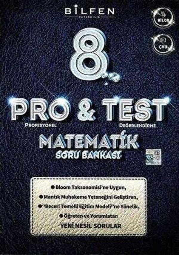 8.Sınıf Pro&Test Matematik Soru Bankası - Bilfen Yayınları - Image 1