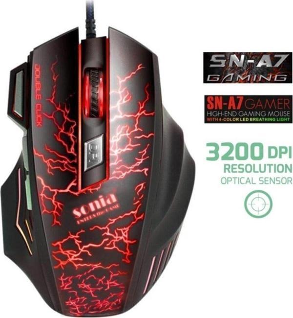 Sn-a7 Kablolu Gaming Oyuncu Mouse - Image 1