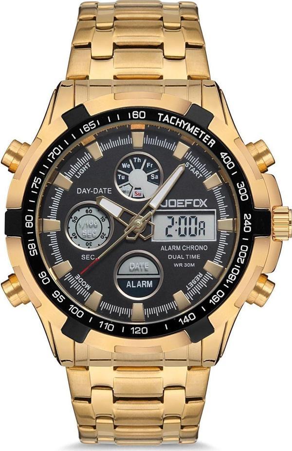 Erkek Kol Saati Dijital Analog Çelik Kordonlu 798 - Image 1
