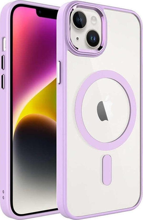 Iphone 14 Manyetik Kablosuz Şarj Edilen Kamera Korumalı Silikon Kılıf - Image 1