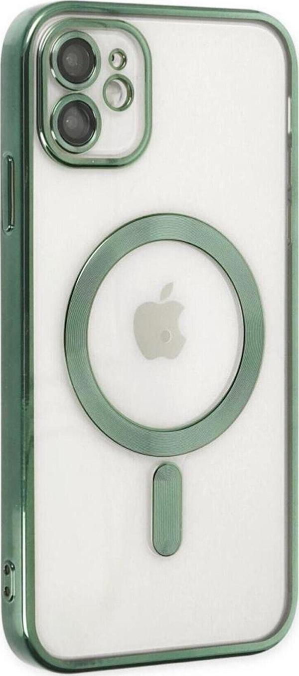 Iphone 11 Manyetik Kablosuz Şarj Edilen Kamera Korumalı Silikon Kılıf - Image 1