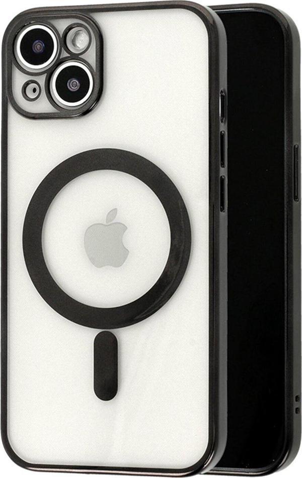 Iphone 13 Manyetik Kablosuz Şarj Edilen Kamera Korumalı Silikon Kılıf Dsg32332 - Image 1