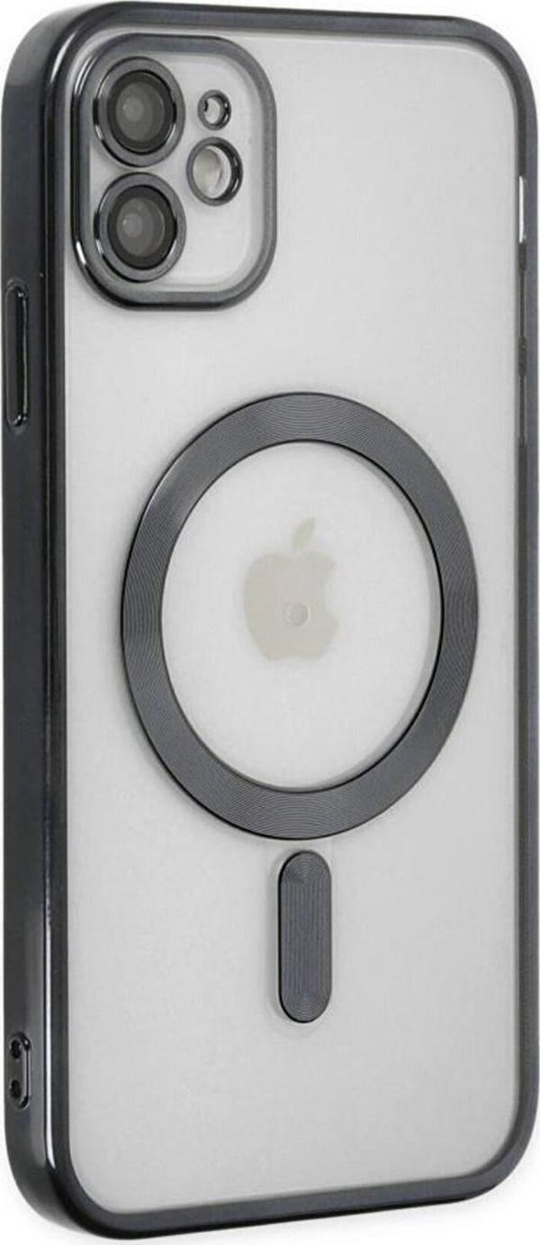 Iphone 11 Manyetik Kablosuz Şarj Edilen Kamera Korumalı Silikon Kılıf - Image 1