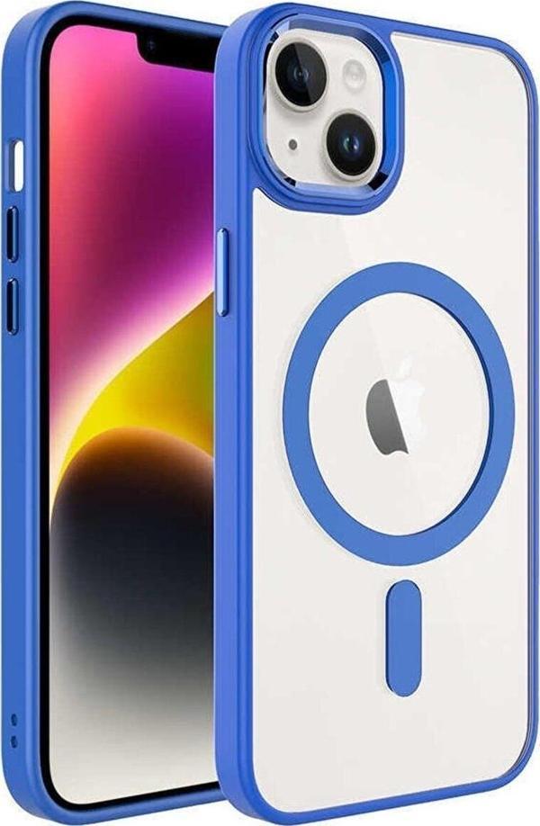 Iphone 14 Manyetik Kablosuz Şarj Edilen Kamera Korumal Silikon Kılıf - Image 1