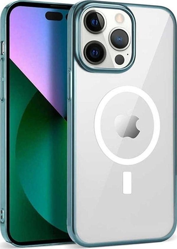Iphone 14 Pro Kılıf Magsafe Özellikli Mavidarbe Emici Sert Silikon - Image 1
