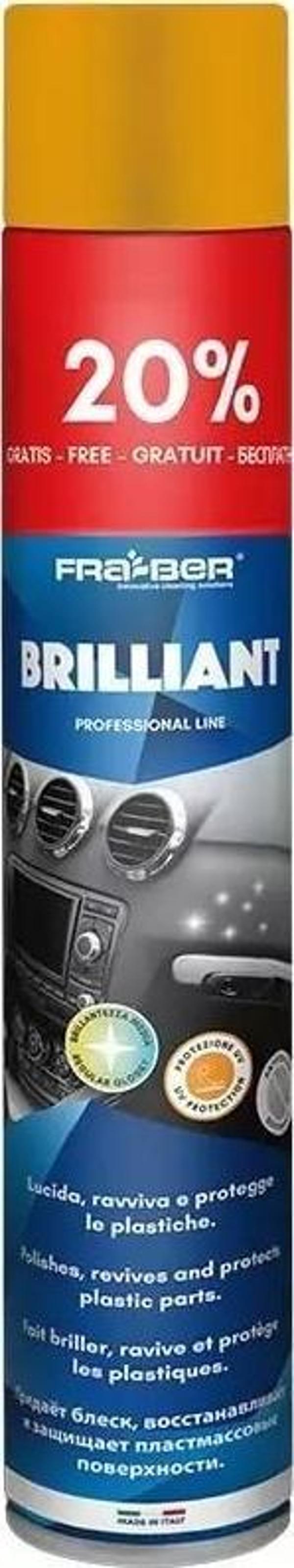 FRA-BER Brilliant Antistatik Konsol Ve İç Plastik Temizleyici Parlatıcı Vanilya Kokulu - 750 Ml - Image 1