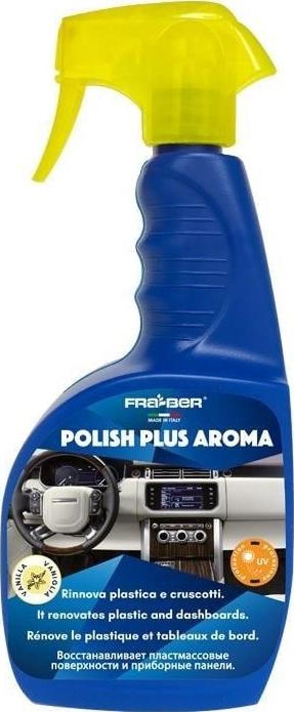 FRA-BER Polish Plus Aroma Antistatik Plastik, Trim, Vinil Yenileyici Bakım Spreyi - 750 Ml - Image 1