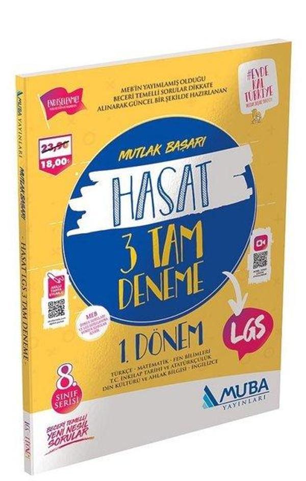 2022 LGS Mutlak Başarı Hasat 3 Tam Deneme Sınavı - Muba Yayınları - Image 1