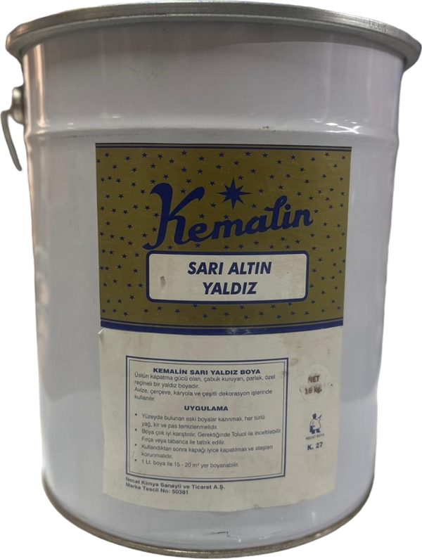 Kemalin Altın Yaldız Boya 16KG - Image 1