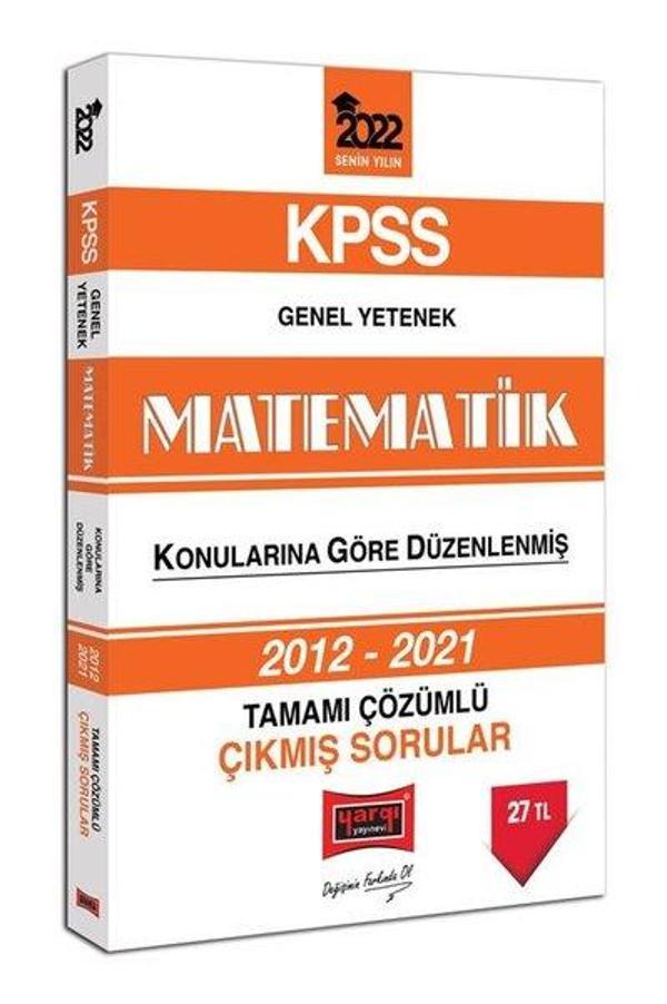 2022 KPSS Genel Yetenek Matematik Tamamı Çözümlü Çıkmış Sorular - Yargı Yayınları - Image 1