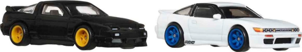 Nessiworld :64 Hot Wheels Premium Car Culture 2'li 96 Nissan 180sx Type X Ve Nissan Sileighty - Image 1