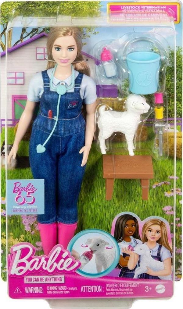 Nessiworld  HRG42 Barbie 65. Yıl Deluxe Kariyer Bebekleri - Veteriner - Image 1