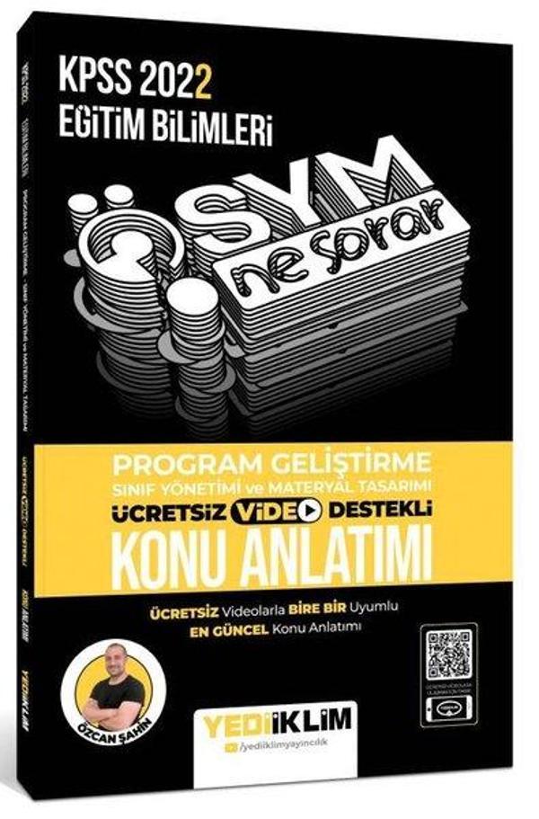 KPSS 2022 Ösym Ne Sorar Program Geliştirme Video Destekli Konu Anlatımı - Yediiklim Yayınları - Image 1
