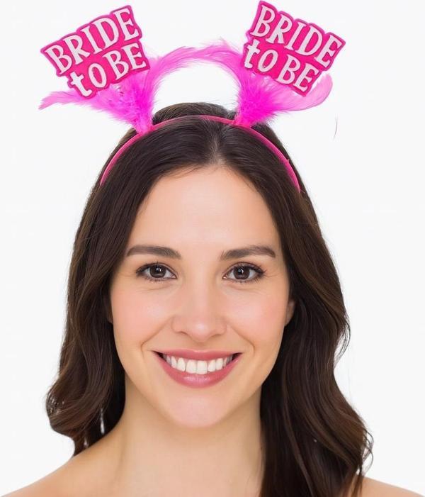 Nessiworld Pembe Renkli Bride to Be Parti Tacı – Bekarlığa Veda Gecesi İçin - Image 1