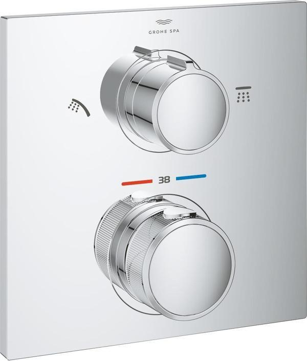 Grohe 2 Yollu Yönlendiricili Termostatik Banyo Bataryası - 29181002 - Image 1