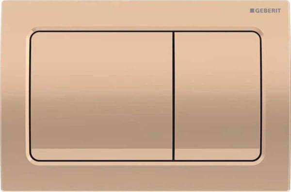 Geberit Alpha30 Kumanda Kapağı Çift Basmalı, Bronz - 115.055.QA.1 - Image 1