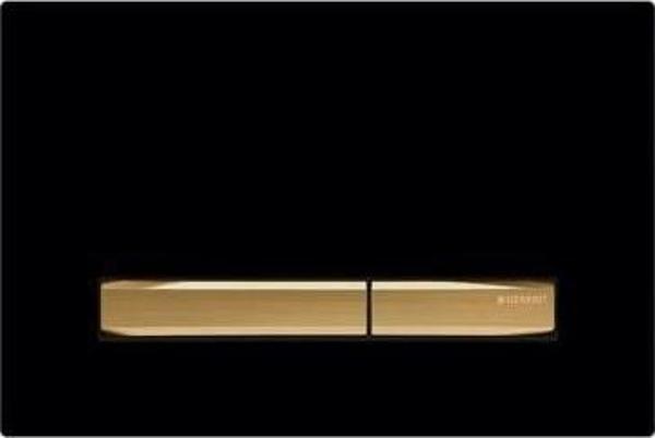 Geberit Sigma50 Kumanda Kapağı Çift Basmalı Pirinç Siyah - 115.672.DW.2 - Image 1