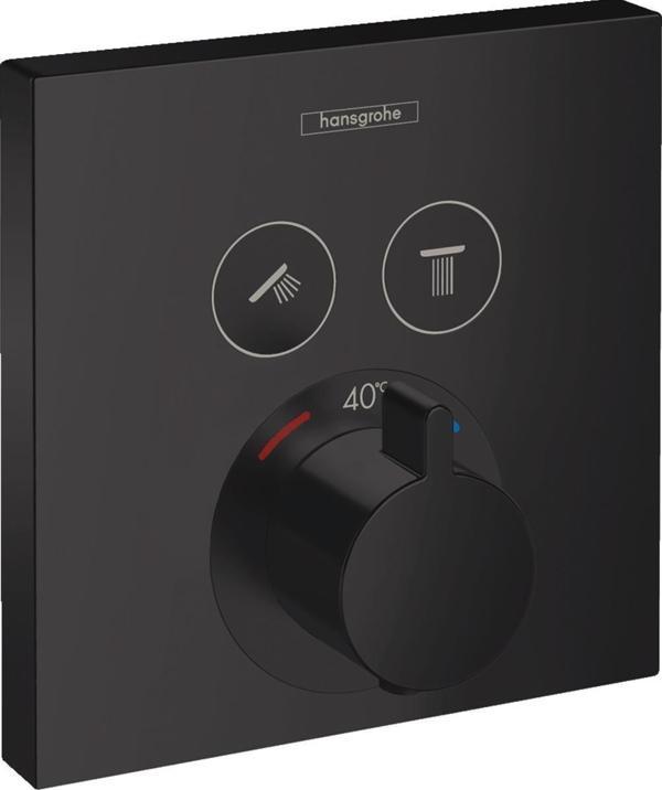 Hansgrohe Showerselect Termostatik Duş Bataryası Satin Siyah - Image 1