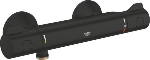 Grohe Grohtherm 800 Termostatik Duş Bataryası Mat Siyah - 1022022430 - Image 1