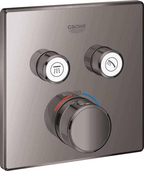 Grohe Grohtherm SmartControl Çift Valfli Akış Kontrollü, Ankastre Termostatik Duş Bataryası - 29124A00 - Image 1