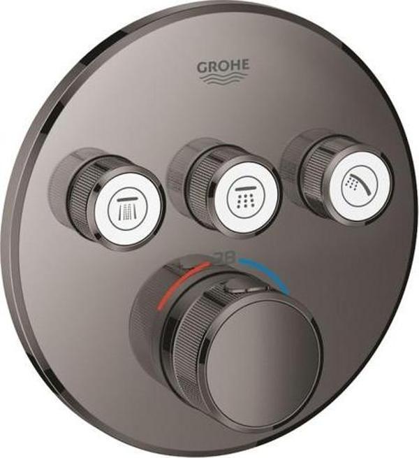 Grohe Grohtherm Smartcontrol Üç Valfli Akış Kontrollü, Ankastre Termostatik Duş Bataryası - 29121A00 - Image 1