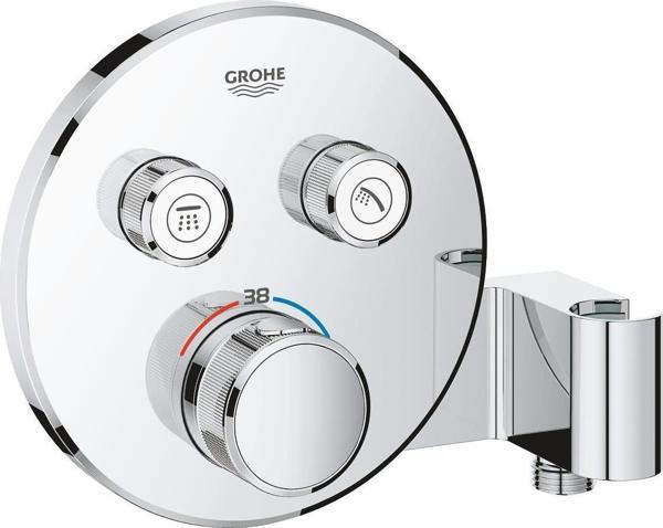 GROHTHERM SMARTCONTROL ÇİFT VALFLİ AKIŞ KONTROLLÜ, ANKASTRE TERMOSTATİK DUŞ BATARYASI, ENTEGRE DUŞ KOLU İLE 29120000 - Image 1
