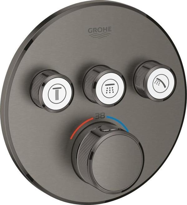 GROHTHERM SMARTCONTROL ÜÇ VALFLİ AKIŞ KONTROLLÜ, ANKASTRE TERMOSTATİK DUŞ BATARYASI 29121AL0 - Image 1