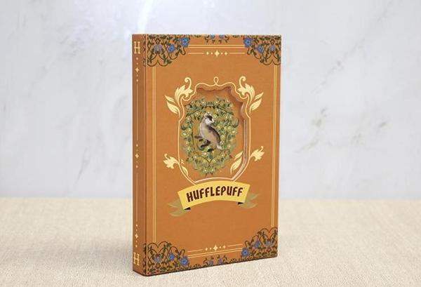 Büro Ev Ofis Hediyesi için HPotter Hufflepuff Stil Deri Defter - Image 1
