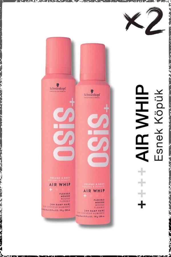 Air Whip Hacim Ve Tutuş Sağlayan Esnek Köpük 200ml x 2 Adet | Nemli Saç Hissi, Isı Koruma - Image 1