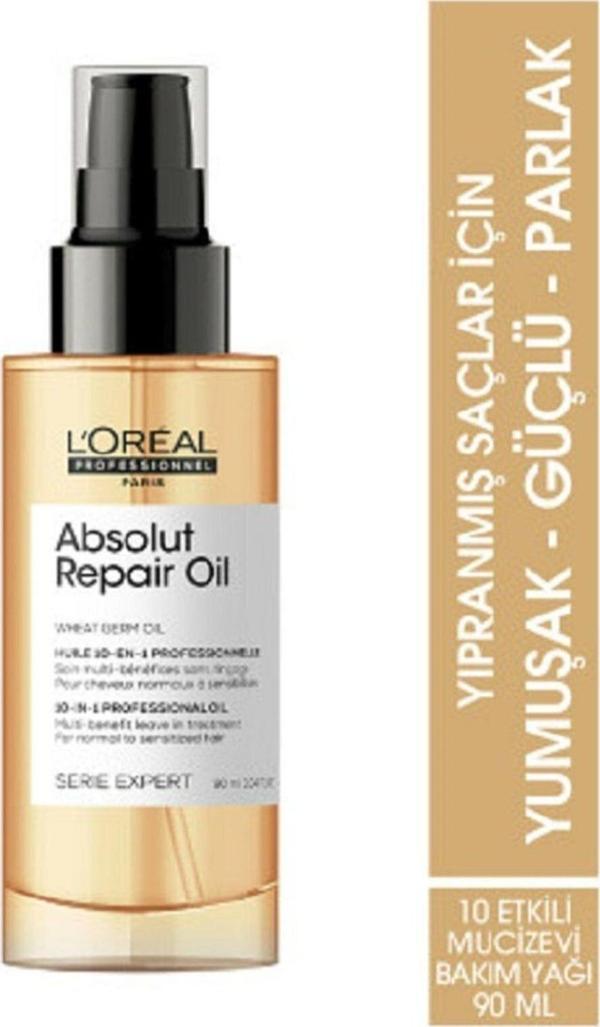 Serie Expert Absolut Repair 10 In 1 Yıpranmış Saçlar Için 10 Etkili Mucize Bakım Spreyi 90 ml - Image 1
