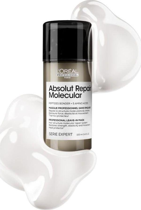 Serie Expert Absolut Repair Molecular Yıpranmış Saçlar İçin Moleküler Onarıcı Maske 100 ml - Image 1