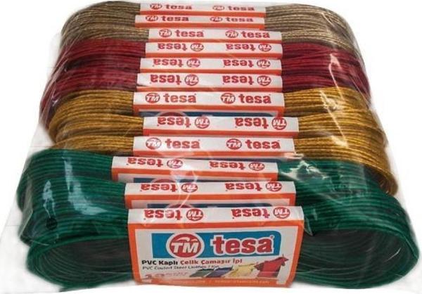 Temsan 12' li PVC Kaplama 10 Metre Çelik Çamaşır İpi - Image 1