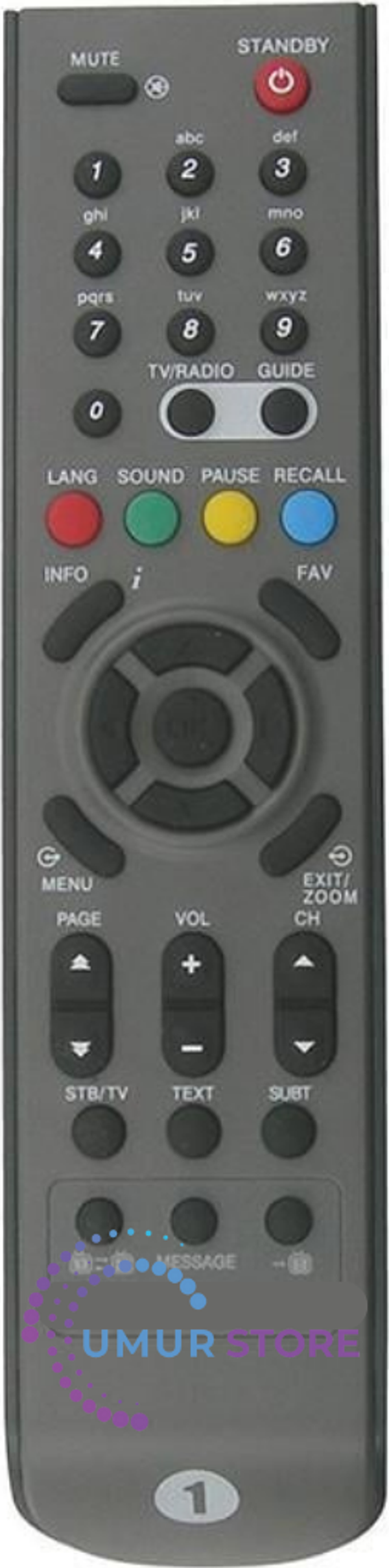 Goldmaster 90900-1 Uydu Alıcı Kumandası - Image 1