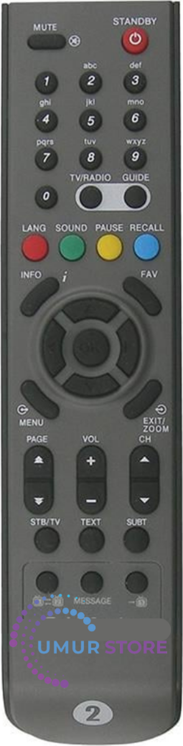 Goldmaster 90900-2 Uydu Alıcı Kumandası - Image 1