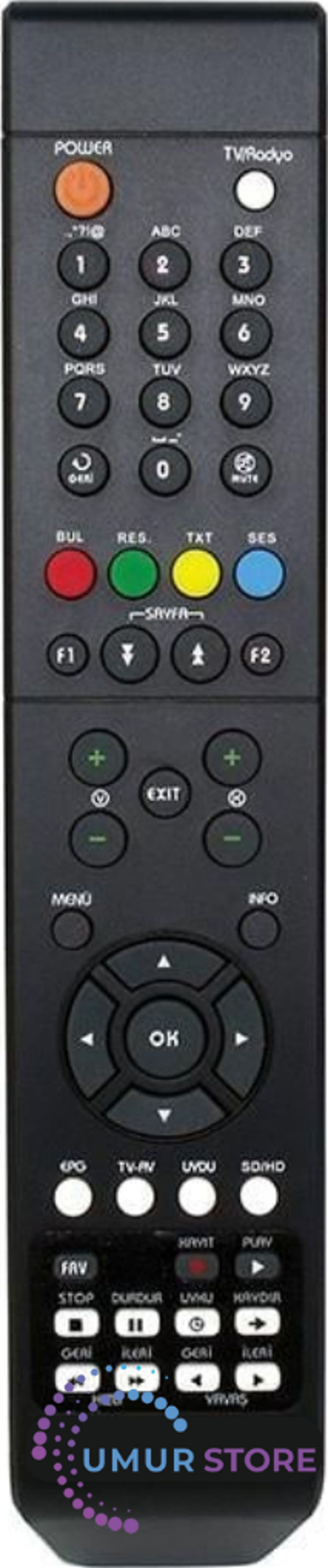 Hiremco Chipbox HD Uydu Alıcı Kumandası - Image 1