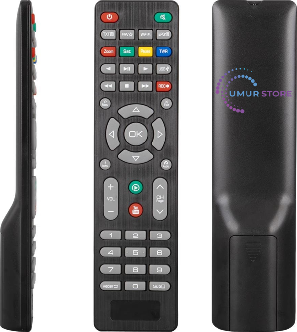 Millenium MLN-20000 Youtube Tuşlu Mini HD Uydu Kumandası - Image 1