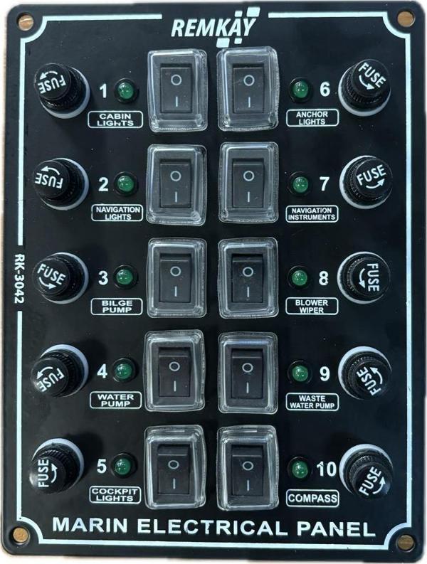 Remkay İzoleli Dikey Switch Panel 10lu - Image 1
